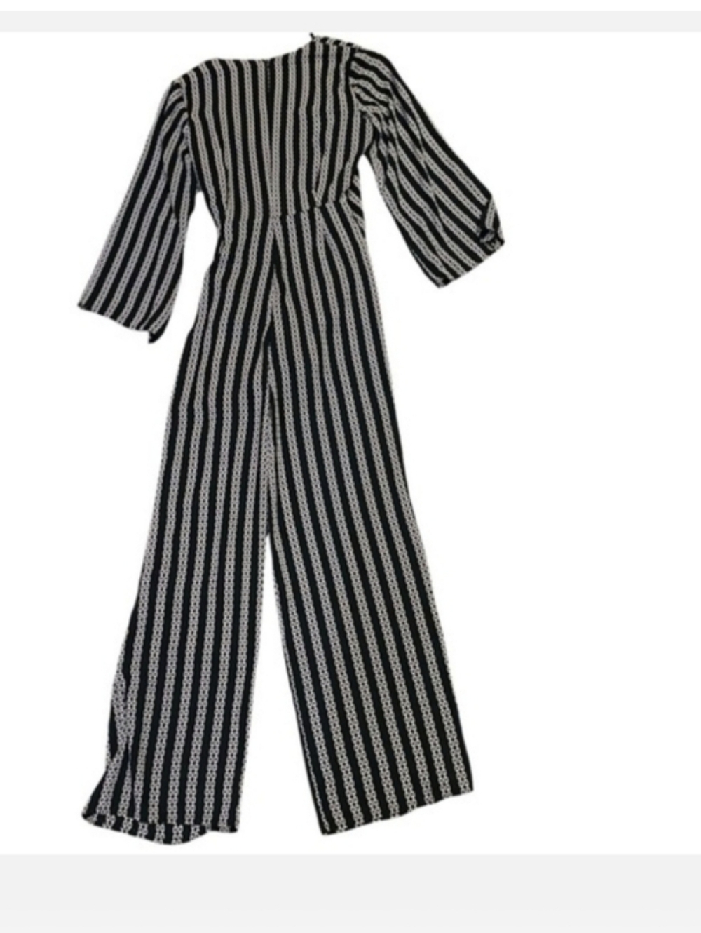 Michael Kors Chain Print Jumpsuit Fauz Wrap, Size 4